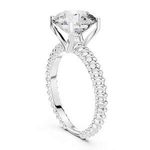 Anillo de Diamantes Moissanite con Banda Trenzada al por Mayor - Product Image 3