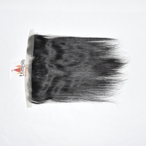 Extensiones de Cabello Humano Natural 100% Remy Indio FrontRaw de Tamil Nadu, Doble Trama a Máquina, Color Negro, 13*4, para Mujer - Product Image 5