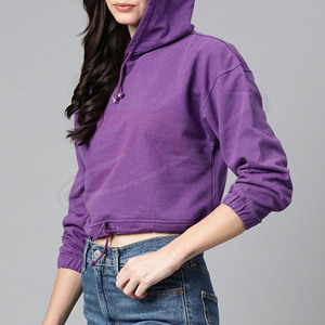 Sudadera con capucha morada extragrande para mujer, estilo casual, holgada, con capucha, estilo urbano, moda otoño-invierno, la más vendida - Product Image 2