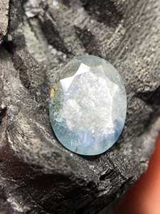 Natural Silver Blue <b>Rainbow</b> Fire Sapphire Faceted Gemstone Ring Size Loose Stone For Jewelry Making - Product Image 6