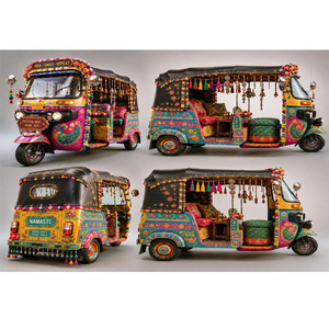 Bollywood Style Bride Groom Entry Auto Rickshaw Hot Selling 3 Wheels Mehendi Function Bridal Entry Tuk-Tuk Photobooth <b>Props</b> Sale - Product Image 1