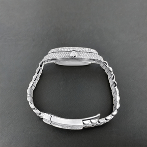 Best-Selling Handmade Moissanite <b>Watch</b> from Indian Seller - Premium Bust Down Diamond Analog <b>Watch</b>, Street Style Fashion <b>Watch</b> - Product Image 3