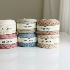 threads for crochet OH! Landa Standard Hand Knitting <b>Ring</b> Spun About 2mm <b>cheap</b> wholesale crochet yarn - Product Image 2