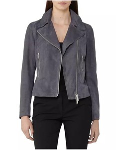 Chaqueta Bomber de Cuero Genuino para Mujer de Lenova Industries, con Cierre de Cremallera, Cuello Camisero, Impermeable, Estilo Casual para Otoño/Invierno - Product Image 5