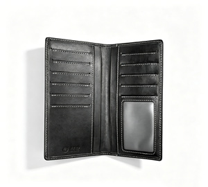 [Retail Price] [In Stock] Castello Vintage Genuine Vegetable Tanned Leather <b>Long</b> <b>Wallet</b> Polyester Lining for Unisex Open Closure - Product Image 3