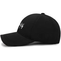 Topi Baseball 6 Panel Trouble Kids Pria, Bordir Logo Katun, Gaya Jalanan, Snapback, Hitam, Kasual, Grosir