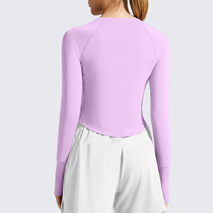 Top de Yoga para Mujer, Nuevo Modelo 2026, para Gimnasio y Fitness, Manga Larga, Producto Personalizado, Ropa Deportiva para Entrenamiento, Top de Yoga para Mujer - Product Image 6