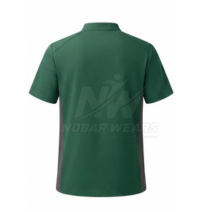 Medical Half Zip <b>Scrub</b> <b>Top</b> With Comfortable Fit Short Sleeves Stand Collar And Functional Front Closure For Daily Work - Product Image 4