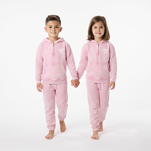 Custom Printed Kids Acid Wash Half Zip <b>Hoodie</b> Tracksuit Regular Fit Cotton Jogger Set Unisex Casual Sportswear - Product Image 5