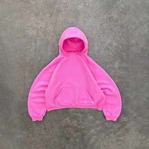 Conjunto de Sudadera con Capucha y Pantalones Deportivos Casuales de Diseño Personalizado para Hombre, Estilo Urbano, Corte Holgado y Acampanado - Product Image 3