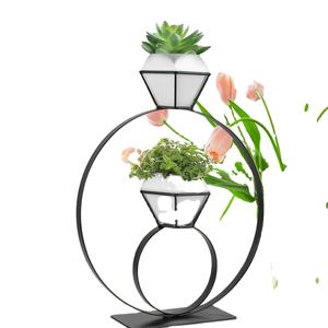 Nouveau look personnalisé fabriqué à la main support de sol pour balcon de salon en vente support de sol pour pots de fleurs support pour pots de fleurs à 3 couches support pour pots de fleurs - Product Image 1