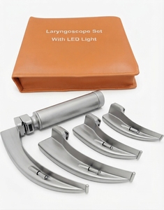Notre meilleur ensemble de laryngoscopes, 4 lames, poignées, kit à fibres optiques - Product Image 5