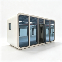Fabricant de Cabines Préfabriquées Apple en Chine, Cabine Apple de 20 pieds, Structure Modulaire en Acier, Conception Isolée pour Utilisation en Habitation ou Bureau