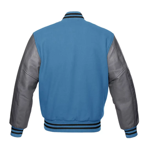 Customized Men's High Quality Varsity Letterman Jacket Wool Hooded Stand Collar Breathable Fabric <b>Winter</b> <b>Coat</b> Big Size - Product Image 1