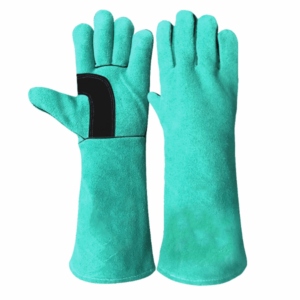 Premium Quality Heavy-Duty Cowhide Split Leather Safety <b>Gloves</b> Industrial Reinforced Hand Protection for Welding Construction - Product Image 3