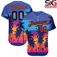 Maillot de baseball personnalisé à rayures fines |   Uniforme d'équipe de sublimation |   Vêtements de sport personnalisés avec nom et numéro