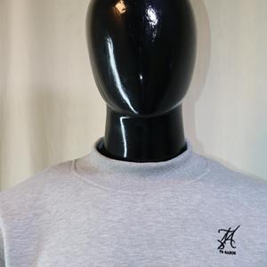 Sudaderas HUSKIES con cuello simulado, 450 GSM, nombre personalizado, bordado en aplique, corte holgado, 100% algodón, felpa francesa. - Product Image 3