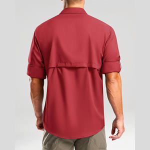 เสื้อเดินป่าผู้ชาย เสื้อทำงานสั่งทำพิเศษ สวมใส่สบาย ระบายอากาศได้ดี เสื้อเดินป่าตกปลา เสื้อผู้ชายกันลม ติดกระดุมด้านหน้า เสื้อเดินป่ามีโลโก้ - Product Image 2