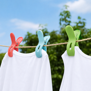 ไม้หนีบผ้าพลาสติก PP สีสันสดใส ทนทาน ใช้กลางแจ้งได้ สำหรับเสื้อผ้า - Product Image 1
