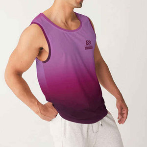 Débardeur Homme Sans Manches en Coton Tricoté Léger et Respirant à Séchage Rapide, Écologique, Couleur Unie - Product Image 2