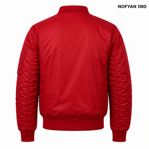 Veste bomber d'hiver respirante et écologique sur mesure en gros, fabricant direct d'usine, veste de pilote pour homme, veste OEM ODM - Product Image 2