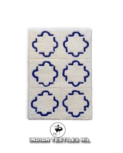 Modern Custom Bath Mats Wholesale Quick Dry Designer Bath Rugs Cotton Machine Made with Tufted Color Modern <b>Style</b> by ITHL - Product Image 1