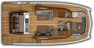 Catamarán Deportivo Personalizado UBI 11512 de 11.6m, 12 Pasajeros, Yate de Aluminio Soldado, Motor Fuera de Borda de 300HP, para Turismo, Pesca y Ríos - Product Image 6