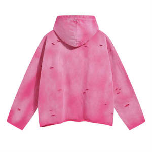 Sweat à capuche pour homme de qualité supérieure, effet usé, délavé au soleil, personnalisé, 100% coton respirant, streetwear - Product Image 6