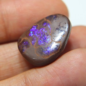 Ópalo de Boulder Australiano Cabujón, Ópalo Sólido Natural, Gema Suelta, Piedra de Ópalo de Fuego Azul de Boulder Australiano para Fabricación de Joyas - Product Image 4