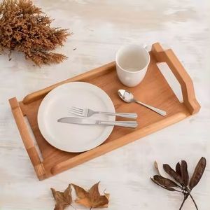 Plateau de service et de rangement en bois au style unique pour mariages et événements festifs – Plat de service rectangulaire de qualité supérieure pour la maison et les cafés - Product Image 4