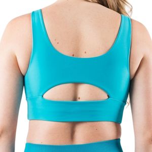 Sky <b>Blue</b> Women's Full Coverage Cup Sports <b>Bra</b> Breathable Athletic <b>Bra</b> for Workout Yoga Running Gym Fitness - Product Image 4