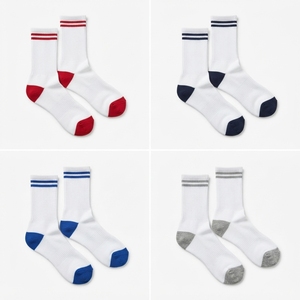 Men's Crew <b>Socks</b> Solid Pattern Colorful Digital Print Bamboo Viscose <b>Moisture</b>-Wicking ODM Knitted Breathable Daily Wear Winter - Product Image 3