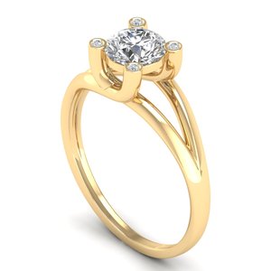 Bagues de fiançailles REYES Hip Hop en argent sterling 925, coupe ronde, 0,87 carat, moissanite VVS, pour femmes, prix de gros, bijoux fins - Product Image 2