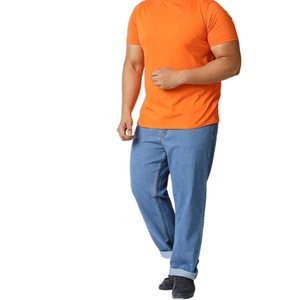 Jean pour homme tendance avec 2 poches latérales personnalisées, grande taille, fabriqué dans les meilleurs matériaux, prix bas, jean grande taille, service OEM ODM - Product Image 2