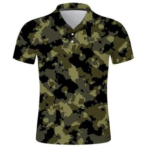 Camisas de Hombre de Punto con Estampado Digital de Alta Calidad, Nuevas, Casuales, de Secado Rápido, Antiarrugas, 100% Algodón Orgánico, con Bolsillo, al por Mayor - Product Image 2