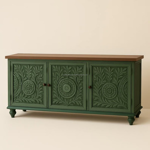 Muebles personalizados Estilo americano Sala de estar Moda de gama alta de madera real Retro Do New Porch Cabinet - Product Image 2