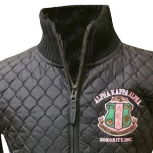 Black AKA Quilted Sweater <b>Jacket</b> Women Zip Up Knit Outerwear Casual Fashion Cardigan Warm Layered Top Stylish Apparel - Product Image 3