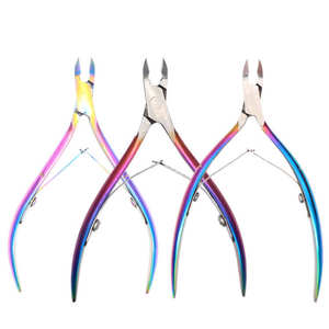 Coupe-cuticules en acier inoxydable pour ongles des pieds et des mains, repousse-cuticules, outil de manucure et pédicure pour femmes - Product Image 5