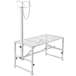 Soporte Metálico Ajustable en Altura para Cabras y Ovejas de 51x23 Pulgadas, Equipo para Ordeño y Esquilado de Ganado de 21 a 33 Pulgadas - Product Image 6
