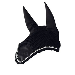 Best Quality Equestrian Supplier Custom Handmade Horse Ear Bonnet High Quality Lightweight Horse Riding <b>Fly</b> Veils - Product Image 4