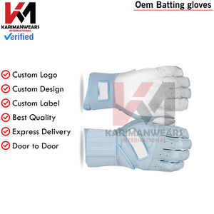 Guantes de Bateo de Béisbol Ligeros, Duraderos, de Cuero Transpirable, Cómodos para Entrenamiento y Práctica - Product Image 4