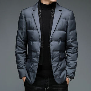 Nouvelle Veste en Velours Côtelé Double Boutonnage pour Hommes d'Âge Moyen, Tendance, Chaude et Confortable pour l'Hiver – Veste de Costume d'Hiver pour Papa - Product Image 1