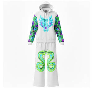 เสื้อฮู้ดดี้พิมพ์ลายวงจรอิเล็กทรอนิกส์สำหรับผู้ชาย ดีไซน์นีออน สไตล์เทค ซับลิเมชั่น เหมาะสำหรับเล่นเกมและสตรีทแวร์ - Product Image 1