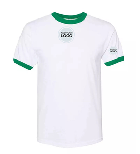 Unisex T <b>Shirts</b> Ringer T <b>Shirt</b> Men's Poly/Cotton Custom Logo TShirt - Product Image 5