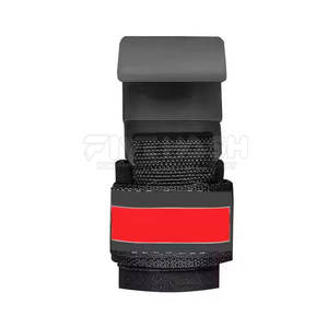 Crochets de musculation en gros pour la gym, crochets de levage de poids avec sangles de soutien pour les poignets, crochets d'haltérophilie noirs - Product Image 4