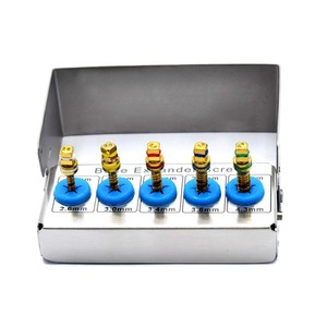 Kit de vis d'expansion osseuse 5 pièces certifié CE Classe I pour la chirurgie implantaire dentaire, l'implantologie et l'expansion du sommet alvéolaire – Ensemble d'instruments chirurgicaux - Product Image 1