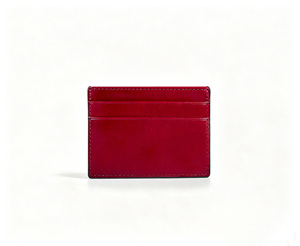 [Customised Logo] Genuine Cowhide Top Grain Leather Card Holder for Men & Women Fashion Style - Product Image 1