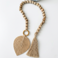 Guirlande de perles faite à la main en gros, guirlande de perles personnalisée, décoration bohème pour la maison, décoration rustique de ferme, fournisseur en gros OEM ODM