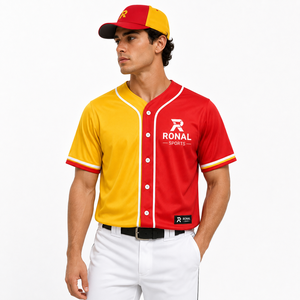 Uniforme de Béisbol Personalizado para Hombre, Ropa Deportiva con Impresión por Sublimación, Cierre de Botones, Jersey de Béisbol Personalizado - Product Image 3