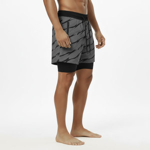 Trending Sporty Double <b>Layer</b> Men's Shorts Customized Design Print Non Woven Eco-Friendly 100% Polyester Fabric Quick Dry - Product Image 1